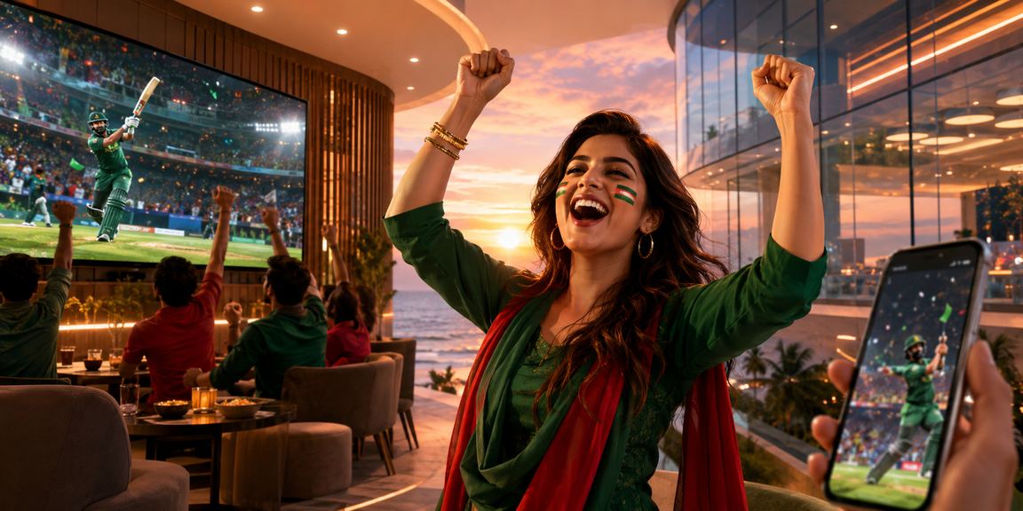কক্সবাজারের সমুদ্র সৈকতে ক্রিকেট বেটিং মোবাইলে উপভোগ করছেন একজন